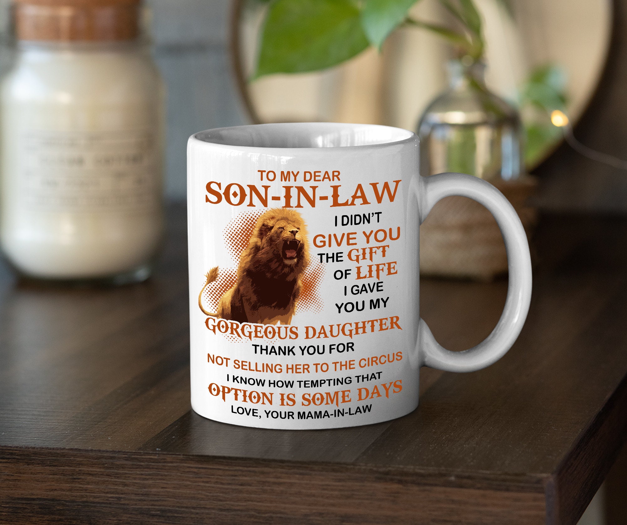Personalized To My Dear SonInLaw Mug SonInLaw Mug I Etsy