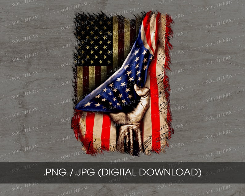 Hand Pulling Down American Flag Png Hand Pull Png Etsy