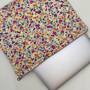 Purple and Orange floral - Business Laptop Briefcase | Office Bag | University Bag | Laptop Bag for Women | Men Laptop Bag | Work Bag |