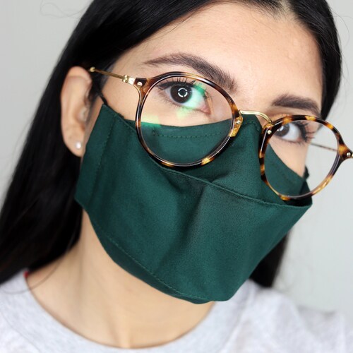 Black Reusable Face Mask With Grey Floral Print 3D Design Etsy UK