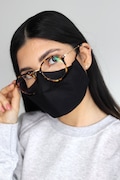 Triple Layer Face Mask with Nose Wire Option in the UK - Best Mask for Glasses - Anti Fog - Small-to-XL Sizes Available - Unisex - Handmade