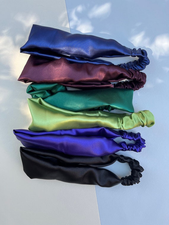 Satin Twisted Turban Style Headband for All Hair Types, Men and Women - Fashionable, Comfortable Headband for the Gym or Everyday Wear