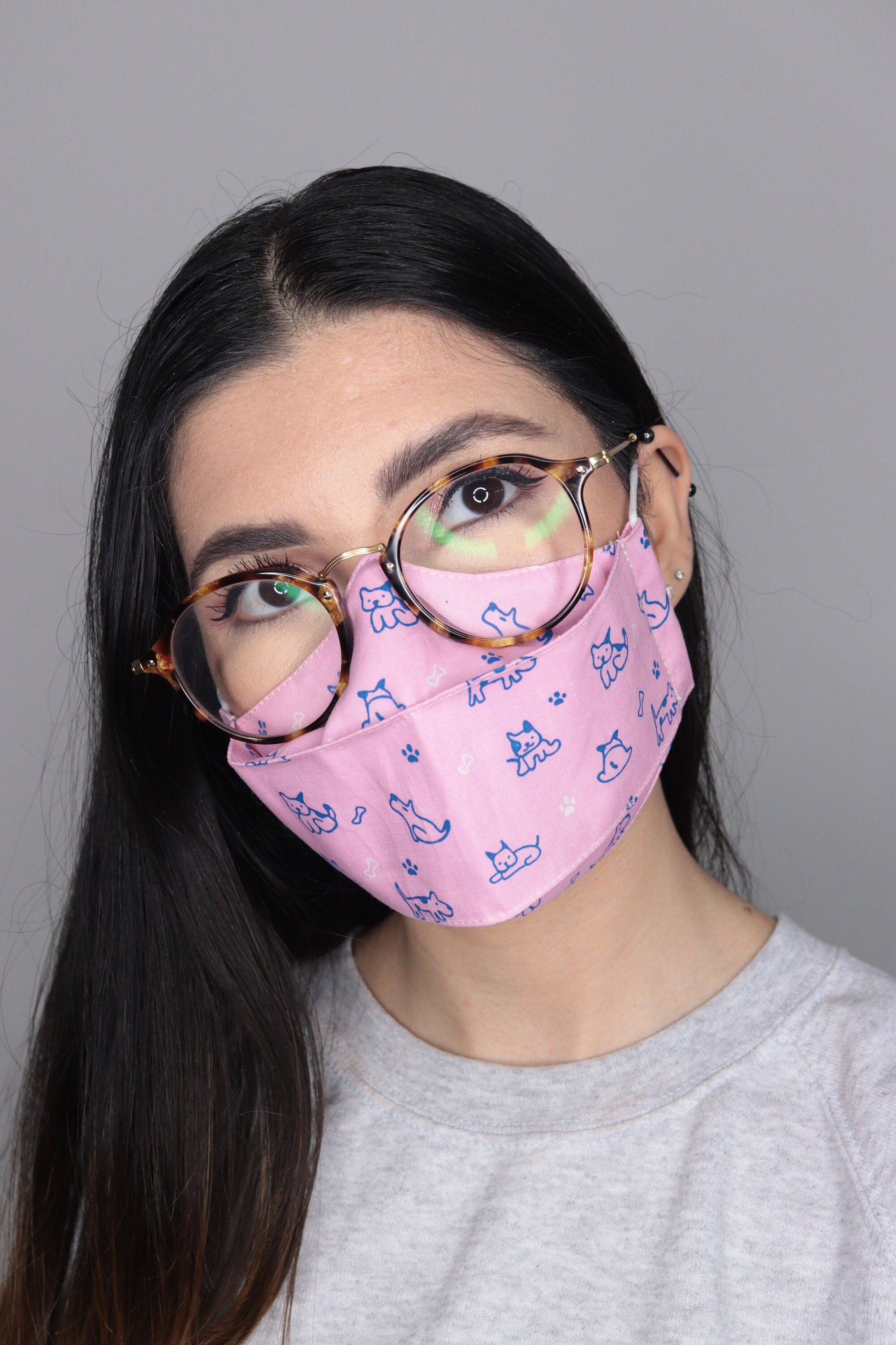 Fun Reusable Face Mask Dog Pattern Ideal for Dog Lovers Etsy UK