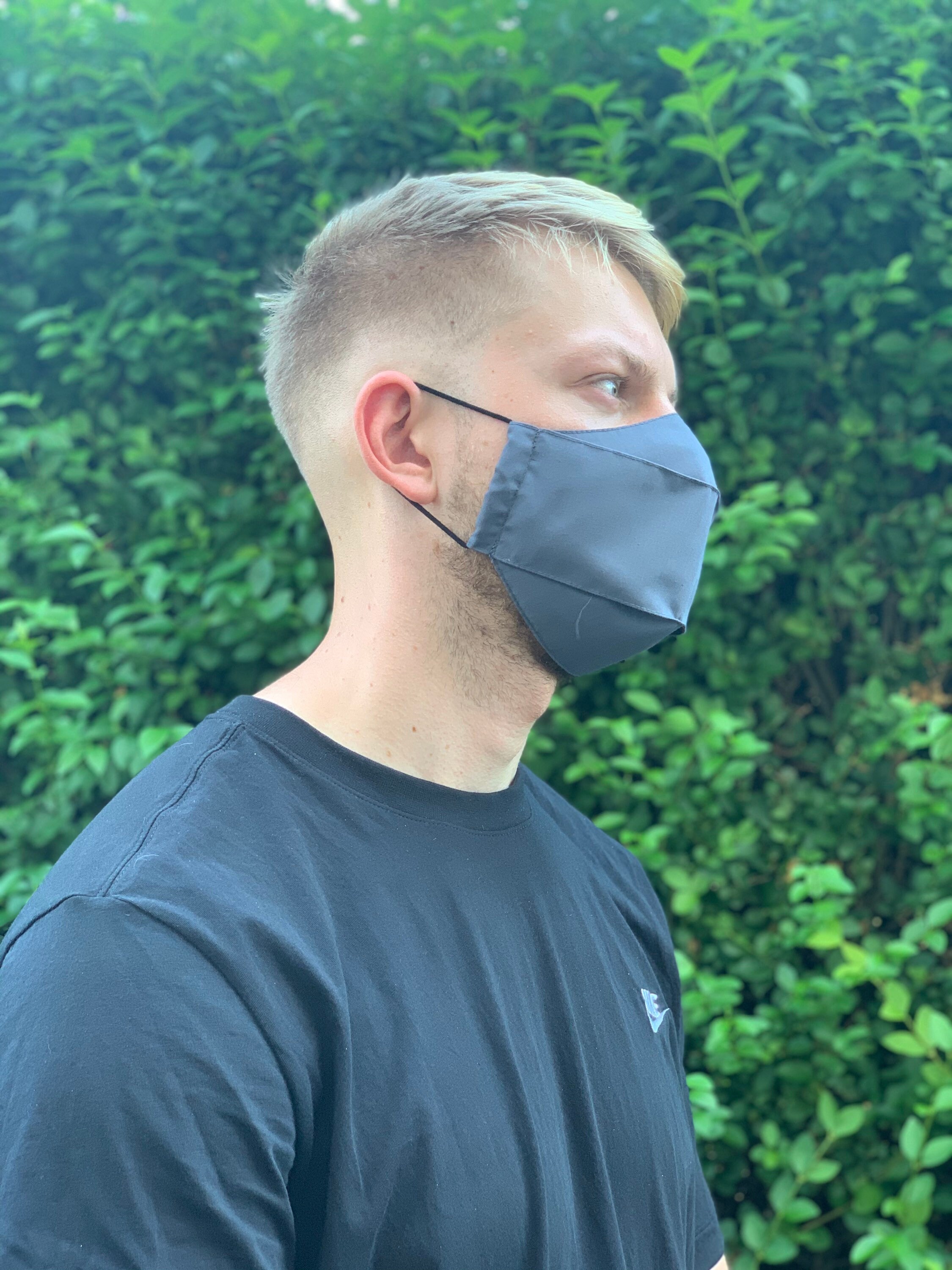 Cloth Face Mask in a Grey Best Mask for Glasses Wearers 3D Etsy UK