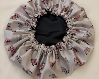 Silky Satin Hair Bonnet for Women | Protective Night Hair Care | Double-Lined, Reversible | Anti Hair Loss | Anti Knots | Frizz Free Hair