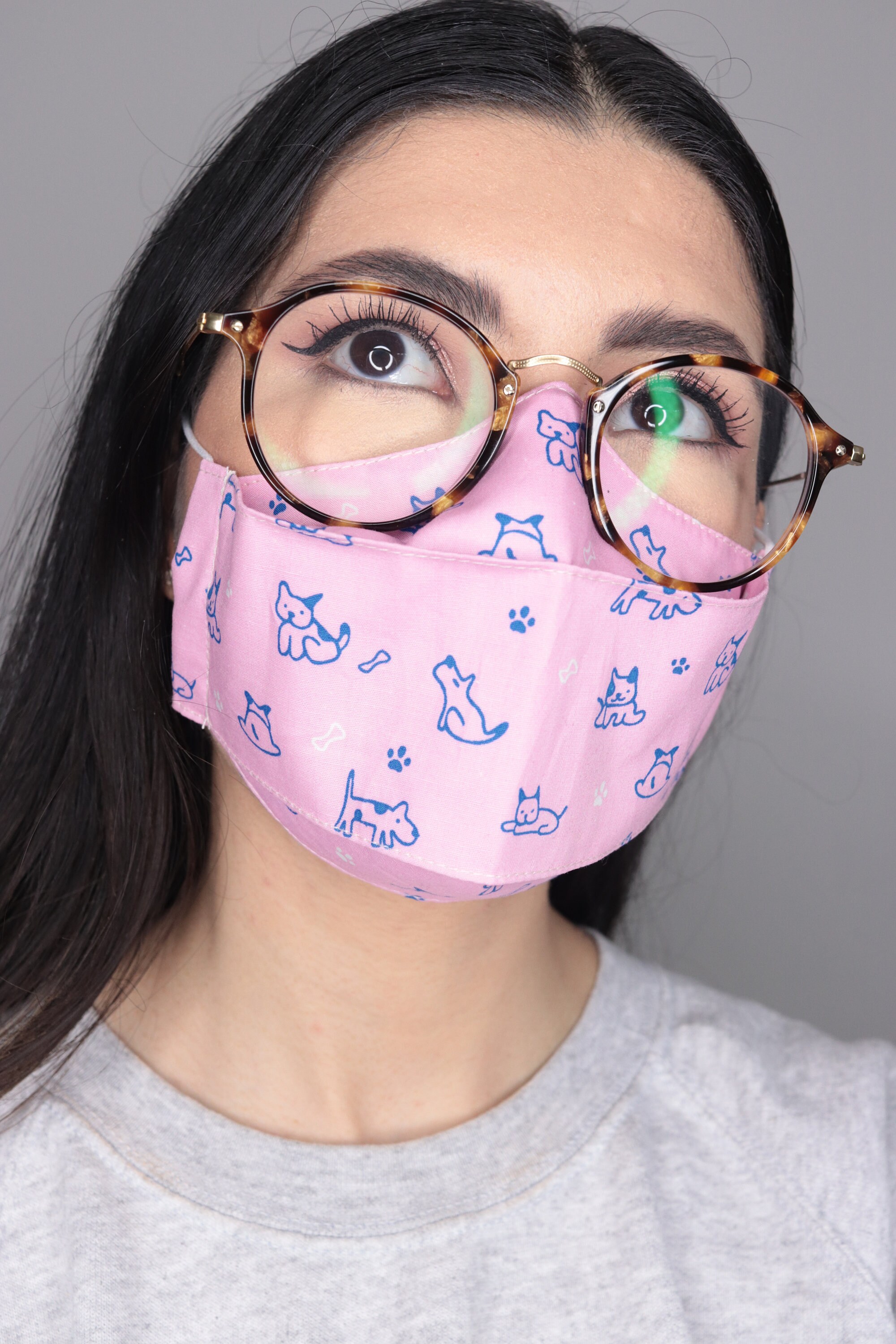 Fun Reusable Face Mask Dog Pattern Ideal for Dog Lovers Etsy UK