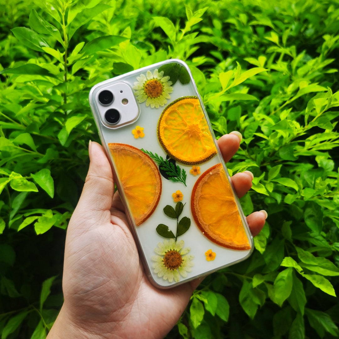 Pressed Fruit Boho Phone Caseiphone Se 7 8 Plus X Xr Xs 11 Etsy