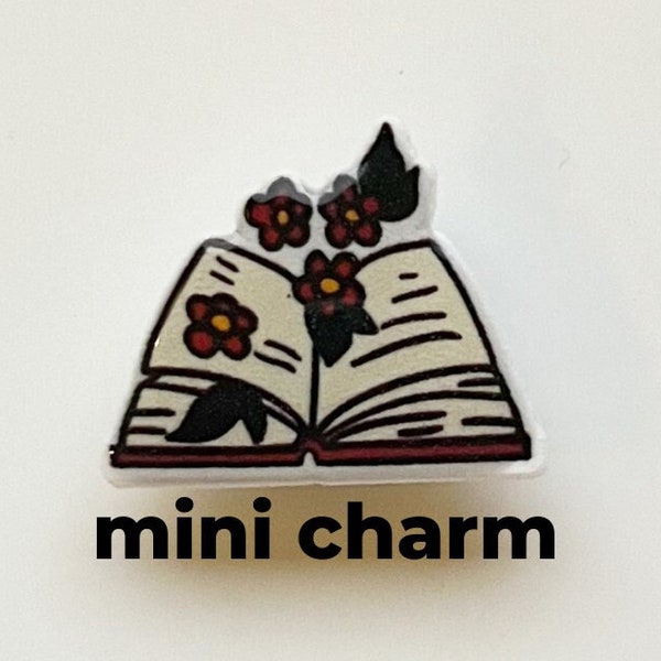 Mini Book Lover Shoe Charm