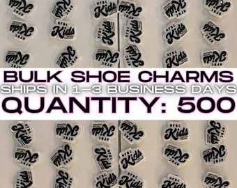 500 custom shoe charms