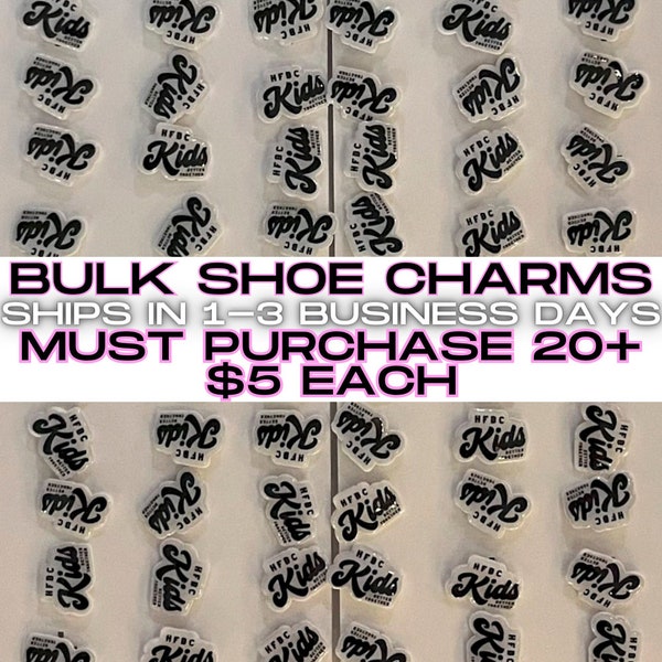 bulk shoe charms, must purchase 20 or more