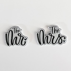 Mrs & Mrs, Couples, Newly Weds Shoe Charms