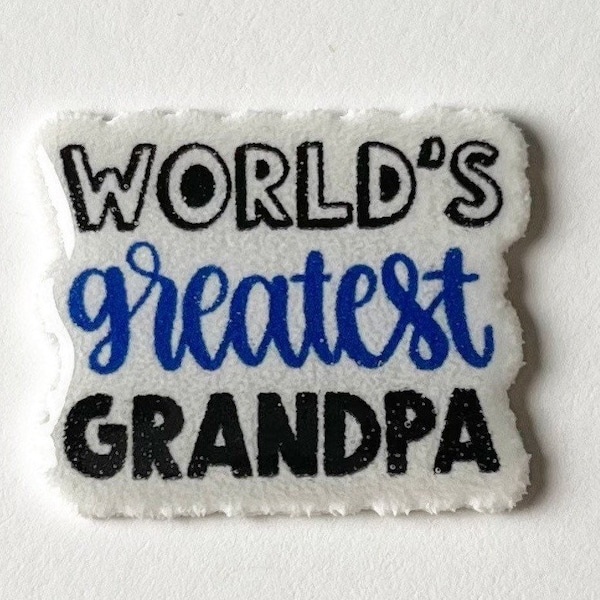 Worlds Greatest Grandpa Shoe Charm