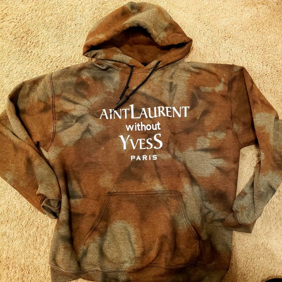 yves saint laurent sweatshirt tie dye