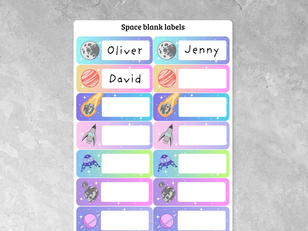 Blank Space Sticker Labels - Etsy