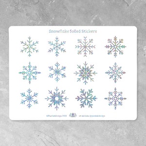 Foam Snowflake Stickers -  UK