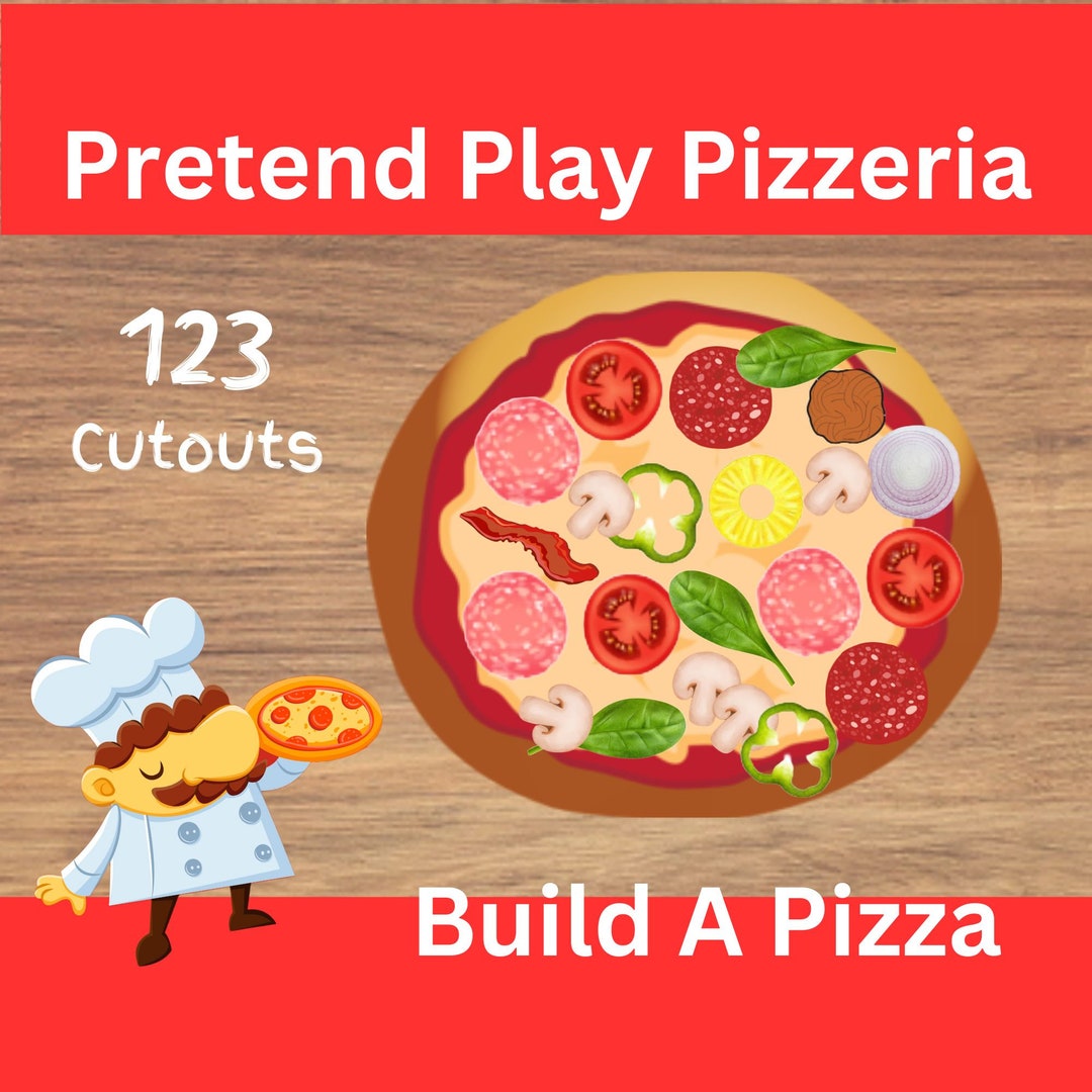 Build A Pizza Pretend Play Pizzeria Shop Printable Activity - Etsy