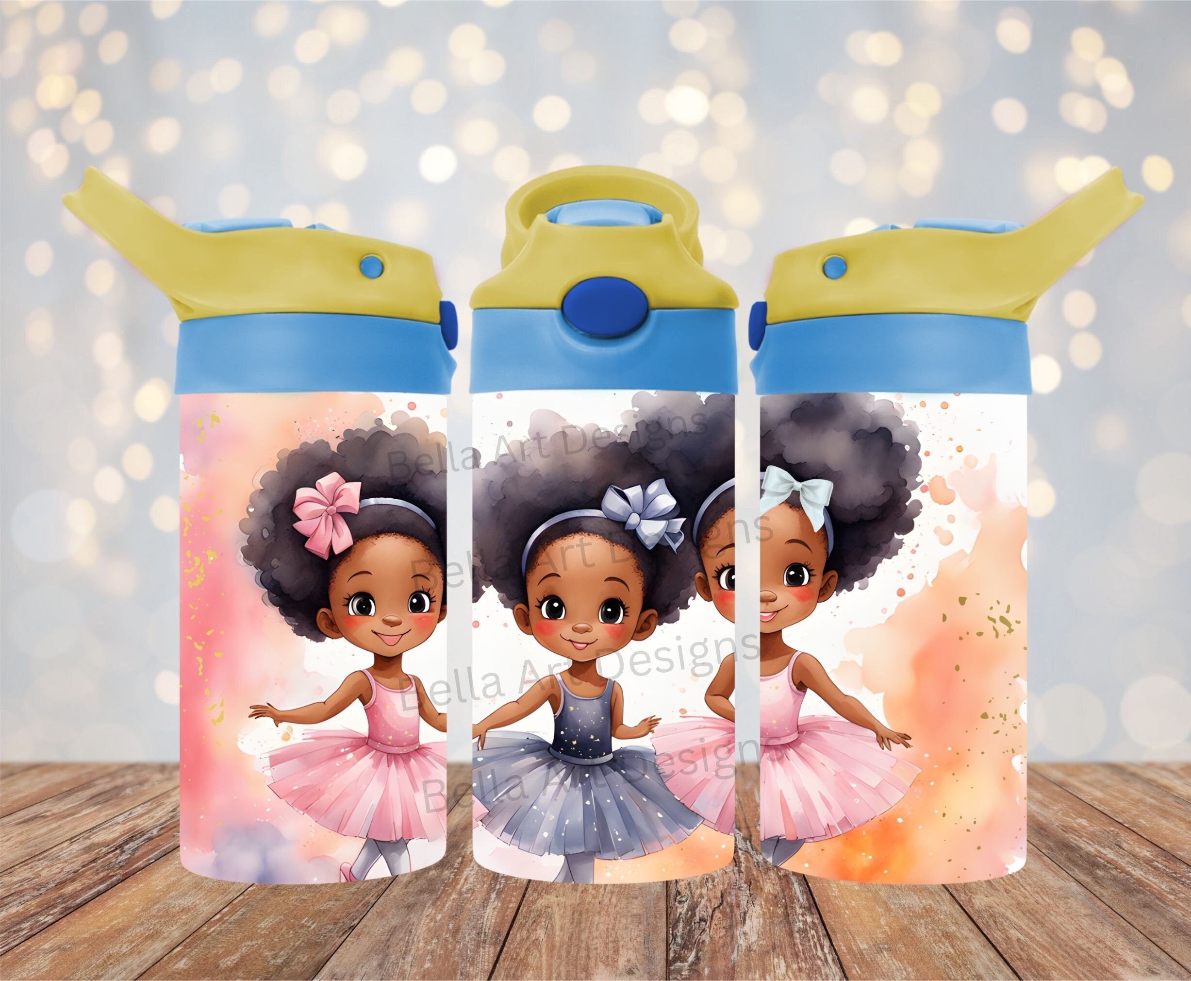 Ballerina 12 Oz Kids Fliptop Sippy Cup Tumbler Wrap 12 Oz Straight ...