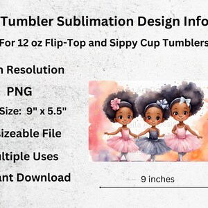 Ballerina 12 Oz Kids Fliptop Sippy Cup Tumbler Wrap 12 Oz Straight ...