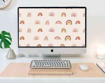 Rainbow Boho Desktop Wallpaper