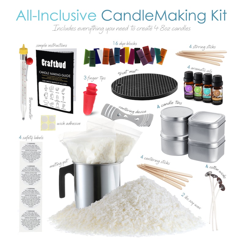 CraftBud Complete DIY Candle Making Kit For Adults and Etsy