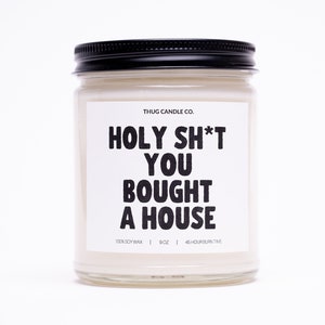 New Homeowners Gift Soy Candle, Housewarming Gift for New Home, You Bought a House Hand Poured Candle