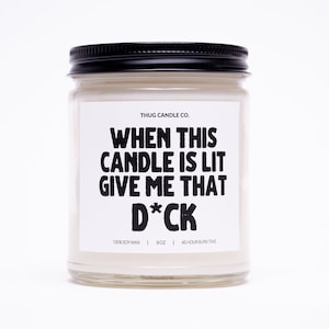 Boyfriend Gift for Husband, Long Distance 1 Year Anniversary Relationship Gift, When This Candle Is Lit