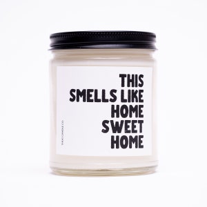 Housewarming Gift Soy Candle, Vegan Candle, New Home Candle, Scented Natural Soy Wax Candle, Home Sweet Home, Welcome Home