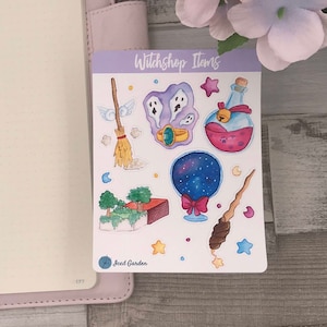 Witch shop Goods stickers for journals, calendars or gifts.