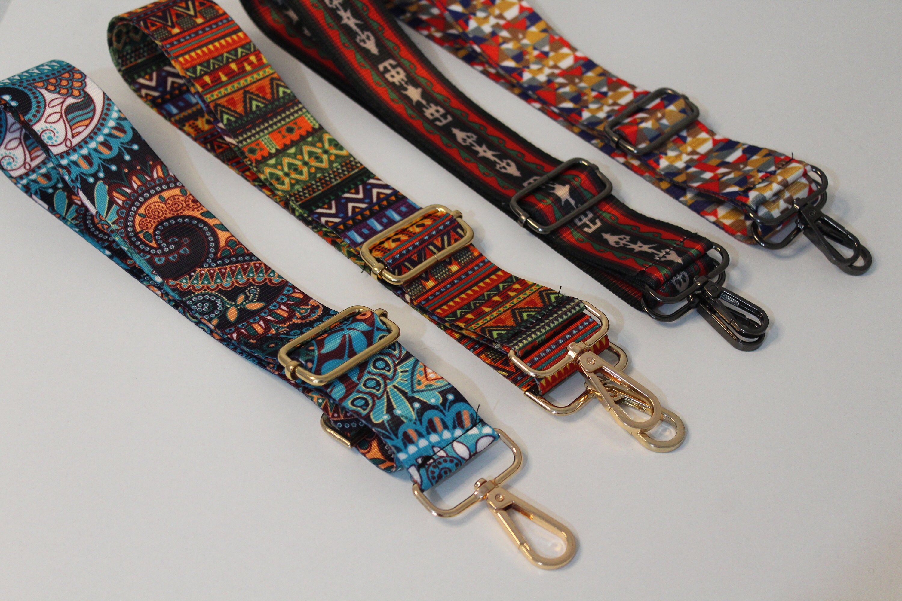 Adjustable Cotton Canvas Nylon Bag Strap Adjustable Colorful Etsy