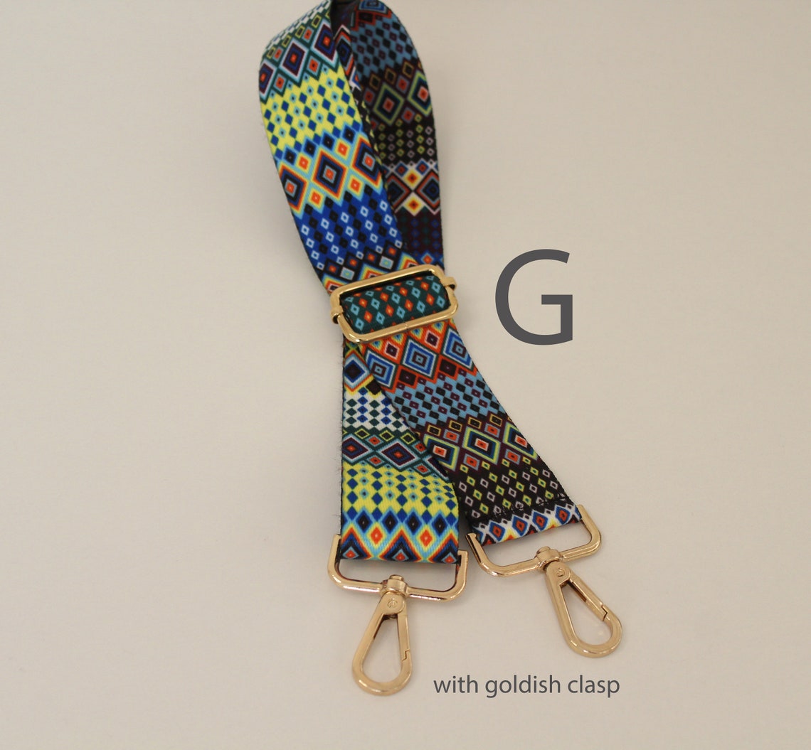 Adjustable Cotton Canvas Nylon Bag Strap Adjustable Colorful Etsy