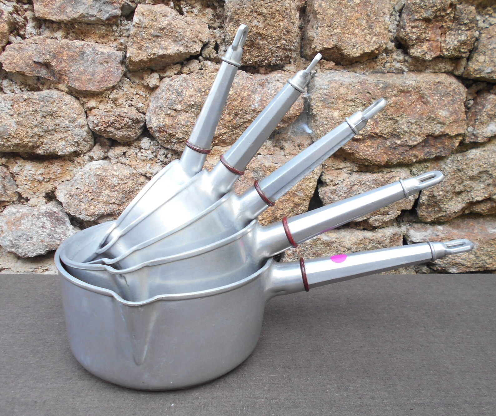 Série de 5 casseroles en aluminium Français vintage MARCALU Etsy