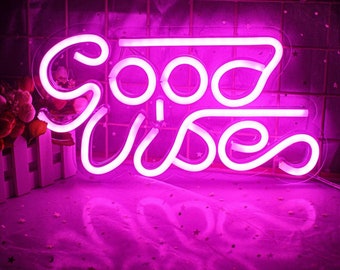 Good Vibes Neon Sign Flex Led Neon Light Sign Custom Led Neon Sign Home Room Decoration Instagram Christmas Gift Idea