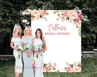 Custom Backdrop for Bridal Shower, Future Mrs Backdrop, Bridal Shower Decor, Personalized Bridal Shower Sign