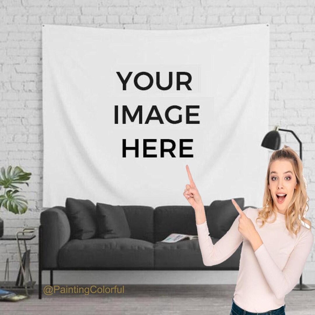 Custom Wall Tapestry Photo Backdrop Party Home Decor Hanging Banner ...