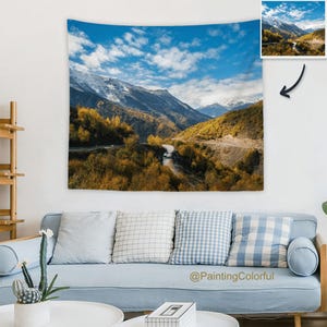 写真からのカスタムタペストリー、カスタム壁掛けタペストリー、カスタム背景、カスタムテキストタペストリー、カスタムルームタペストリー