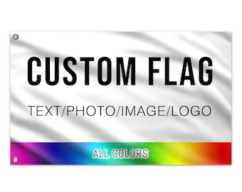 Custom Any Size Single Double Flags, Personalized Photo /Text Flag, Customized Sports Competition/Company Advertising Logo Banner