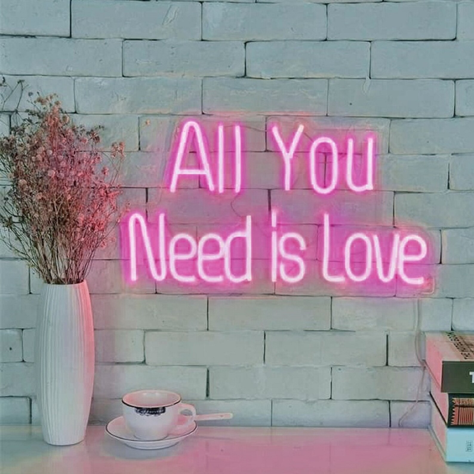 Custom Neon Sign All You Need is Love custom Led Neon Etsy