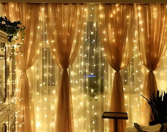 Window Curtain Led String Lights-Fairy Led Lights-Indoor outdoor hanging led srting lights wall decor for bedroom wedding party decoration