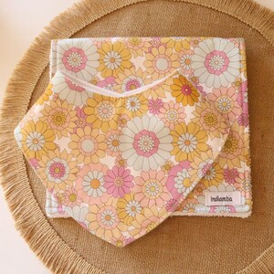 Lola Bib & Burp Cloth | Baby Bundle Set | Handmade | Dribble Bib | Cotton | Baby Accessories | Baby Shower Gift | Australian Made