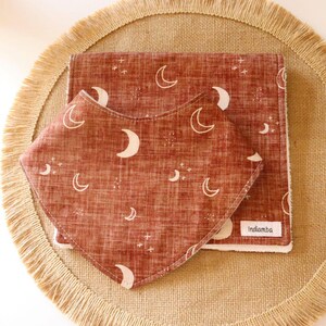 Apollo Bib & Burp Cloth | Baby Bundle Set | Handmade | Dribble Bib | Cotton | Baby Accessories | Baby Shower Gift | Australian Made