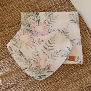 Winona Bib & Burp Cloth | Baby Bundle Set | Handmade | Dribble Bib | Cotton | Baby Accessories | Baby Shower Gift | Australian Made