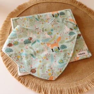 Unlikely Friends Bib & Burp Cloth | Baby Bundle Set | Handmade | Dribble Bib Cotton | Baby Accessories | Baby Shower Gift | Australian Made