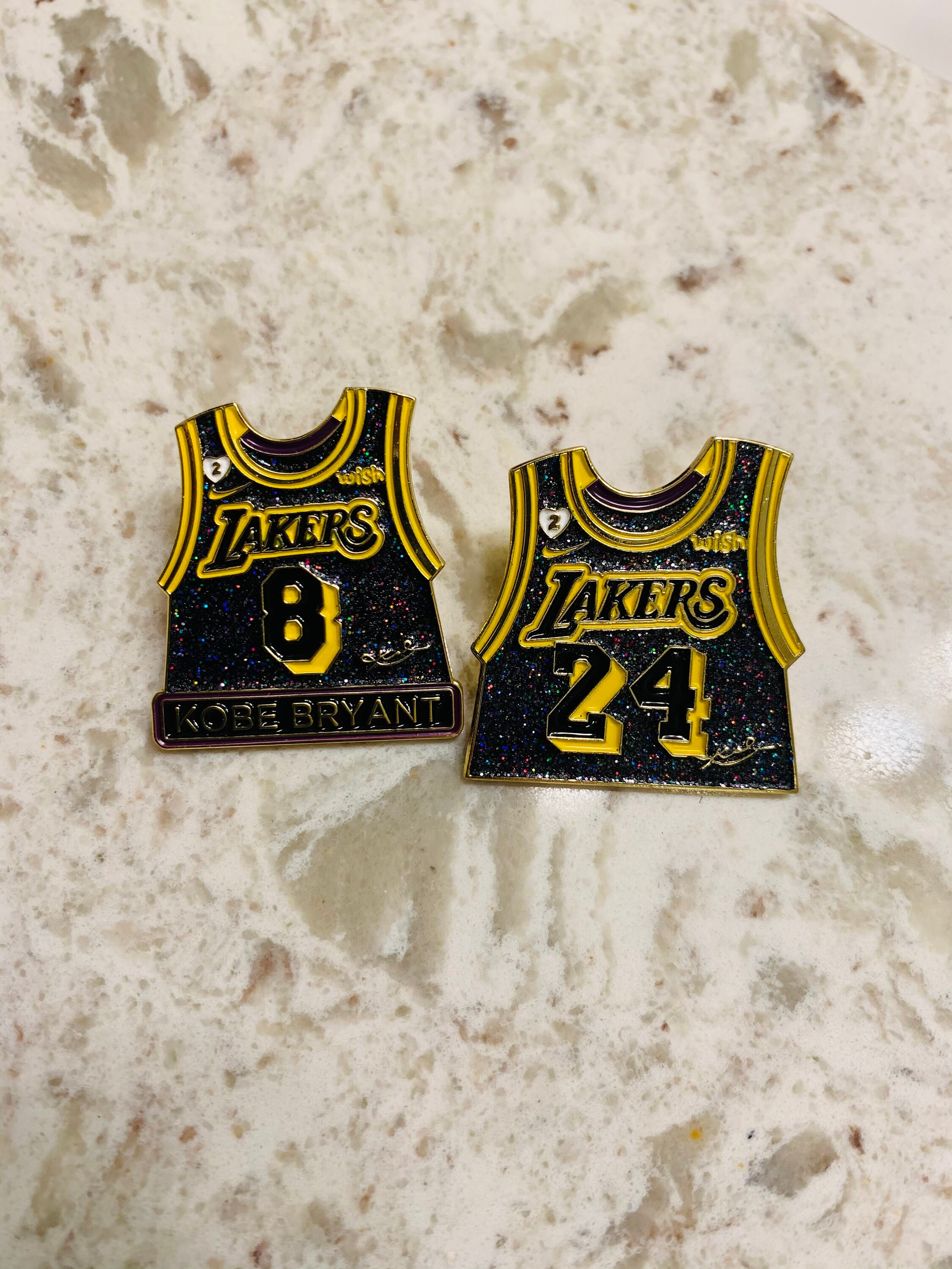 The Mamba Combo 2 Piece Lakers Kobe Bryant Multicolor Enamel Pin Exclusive Celebration Jerseys #8 AND #24 1.25 The Mamba Combo 2 Piece Lakers Kobe Bryant Multicolor Enamel Pin Exclusive Celebration Jerseys #8 AND #24 1.25