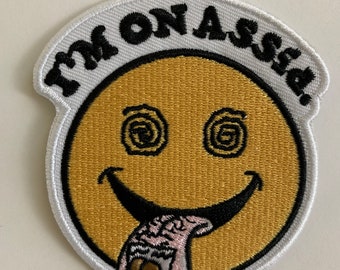 30 Pcs Embroidered sew or Iron on patches DISTURBED SMILEY AP026kG 30 Pcs Embroidered sew or Iron on patches DISTURBED SMILEY AP026kG