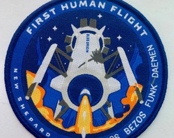 Official Blue Origin First Human Flight Space Mission Launch - Etsy Official Blue Origin First Human Flight Space Mission Launch - Etsy
