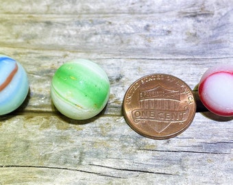 Sea glass marbles, Vintage marbles, Unusual marbles, Jewelry supplies, Pendant supplies, Collectable marbles.