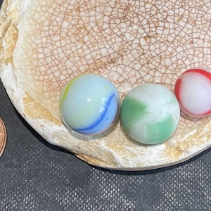 Sea glass marbles, Vintage marbles, Unusual marbles, Jewelry supplies, Pendant supplies, Collectable marbles.