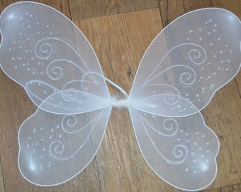 Net fairy wings glitter/swirl Adult childrens party hen do fancy dress