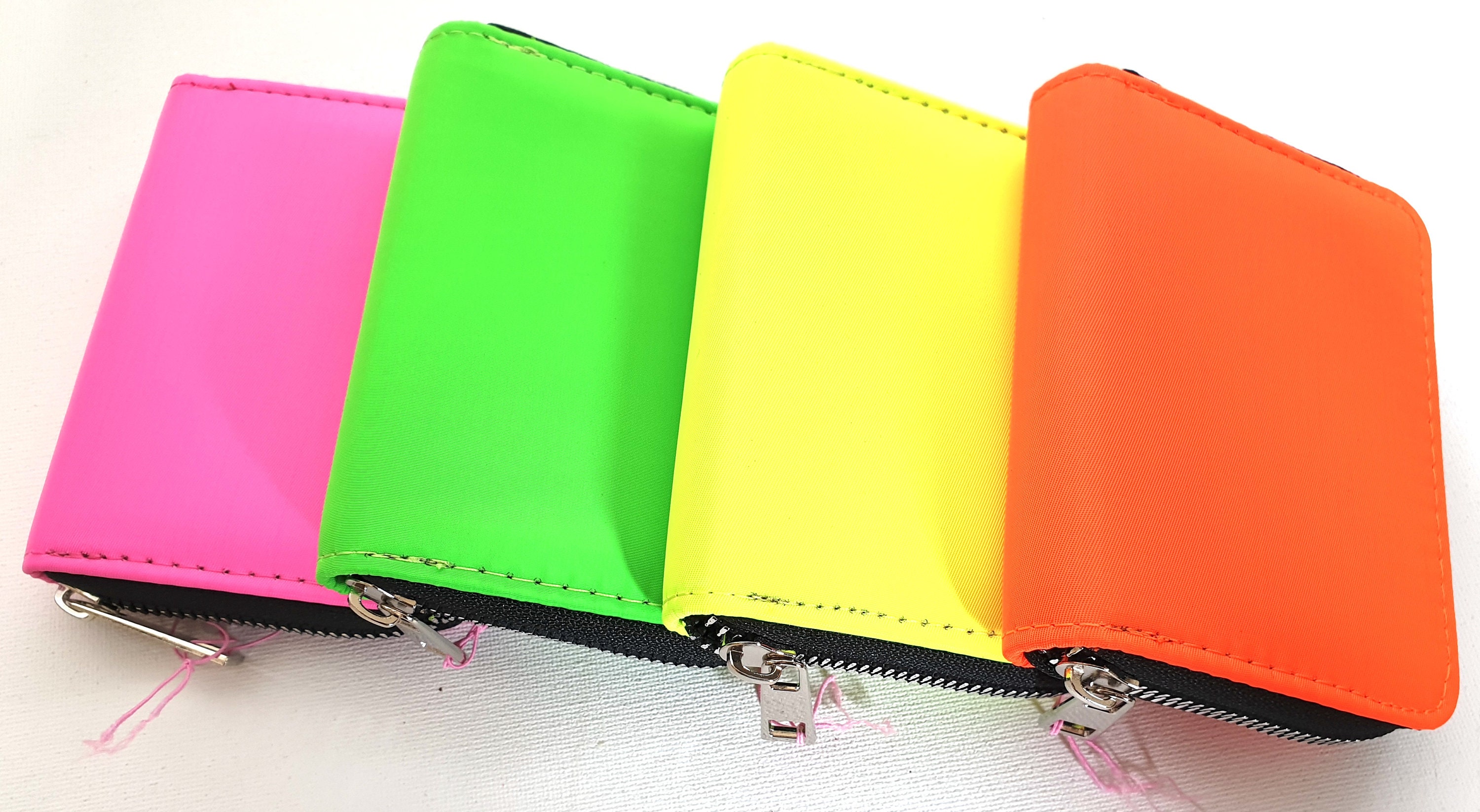 neon zip wallet