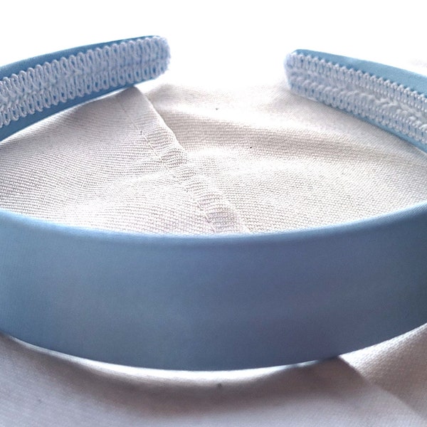 2.5cm Baby Blue fabric aliceband headband fashion hair